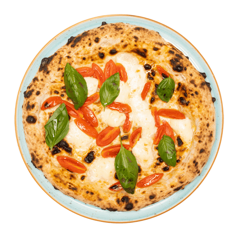 pizza pomodorini bufala basilico fermento fedeli alla pizza pizzeria vittoria.